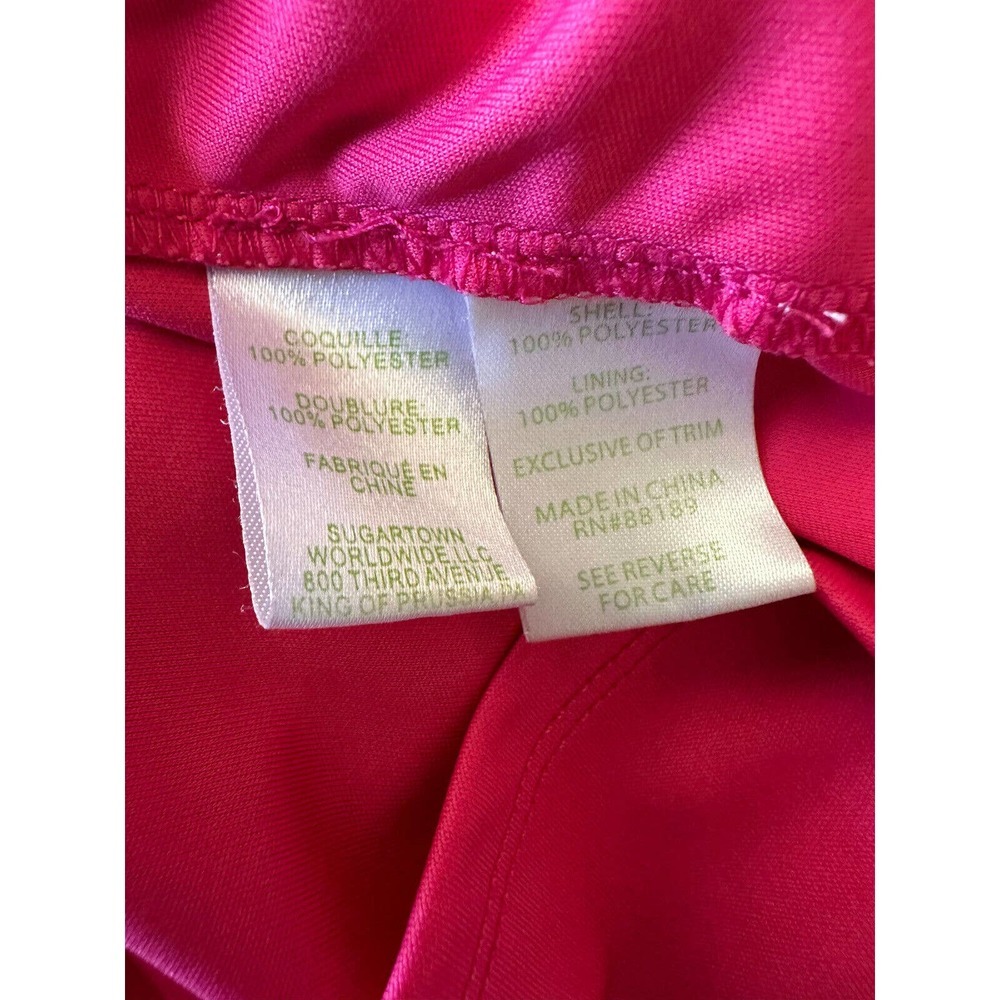 Lilly Pulitzer Seminole Knit Lace Tunic Dress in Pomegranate Hot Pink Medium - Picture 8 of 12
